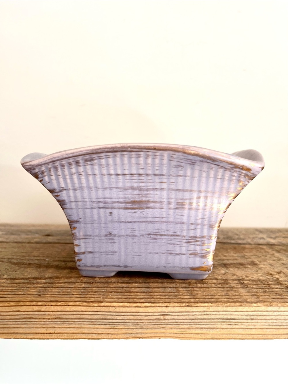 Marietta Modern Mid Century Modern Pottery Planter Lavendar